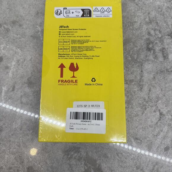 JETech Tempered Glass Screen & Camera Lens Protector iPhone 15 Pro Max - Picture 5 of 5